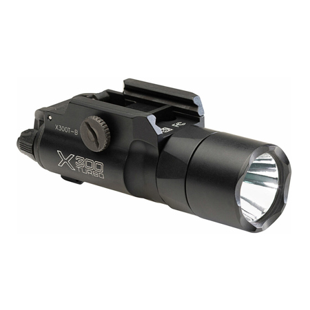 SureFire X300T Turbo LED Handgun WeaponLight Black Thumbscrew Rail Mount